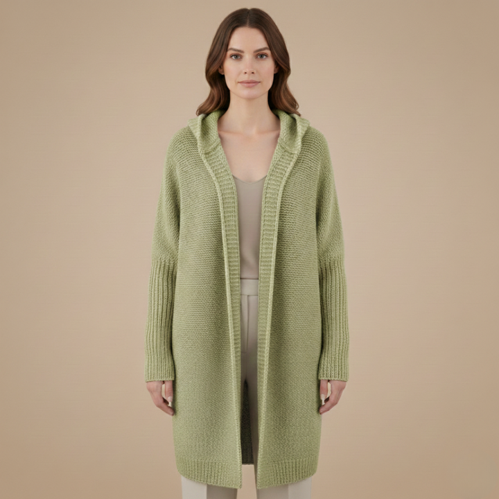 Women’s Knitted Cardigan with Hood