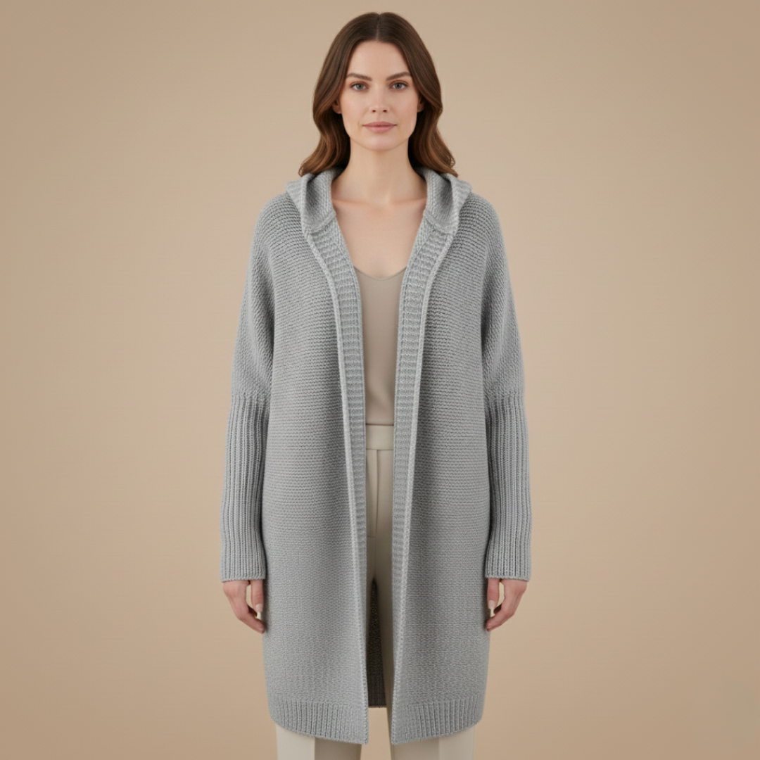 Women’s Knitted Cardigan with Hood