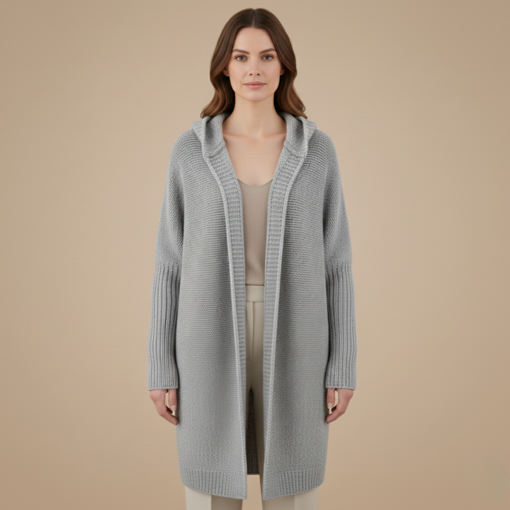 Women’s Knitted Cardigan with Hood