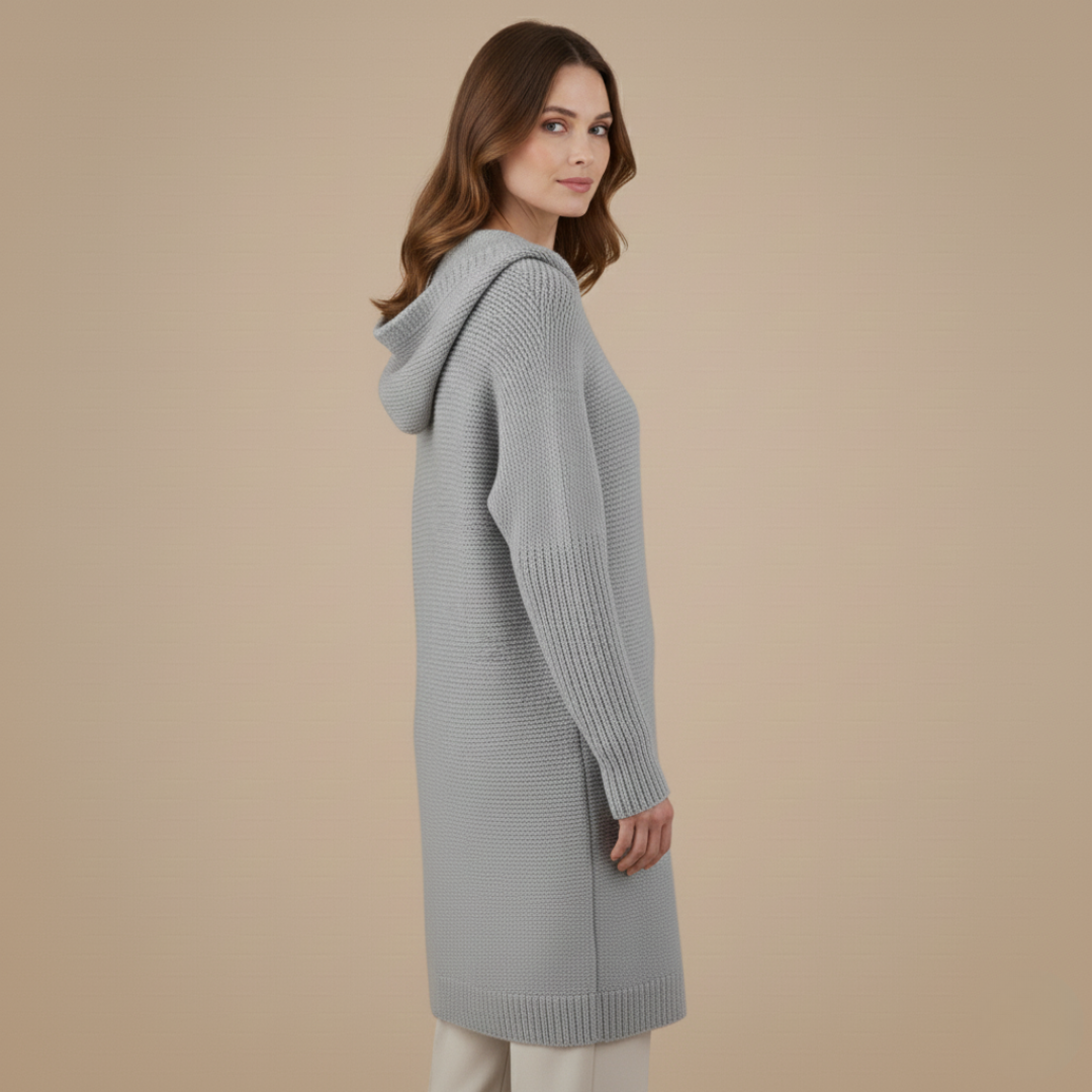 Women’s Knitted Cardigan with Hood