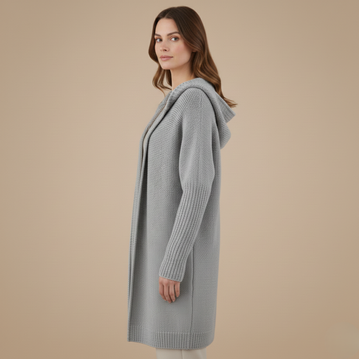 Women’s Knitted Cardigan with Hood