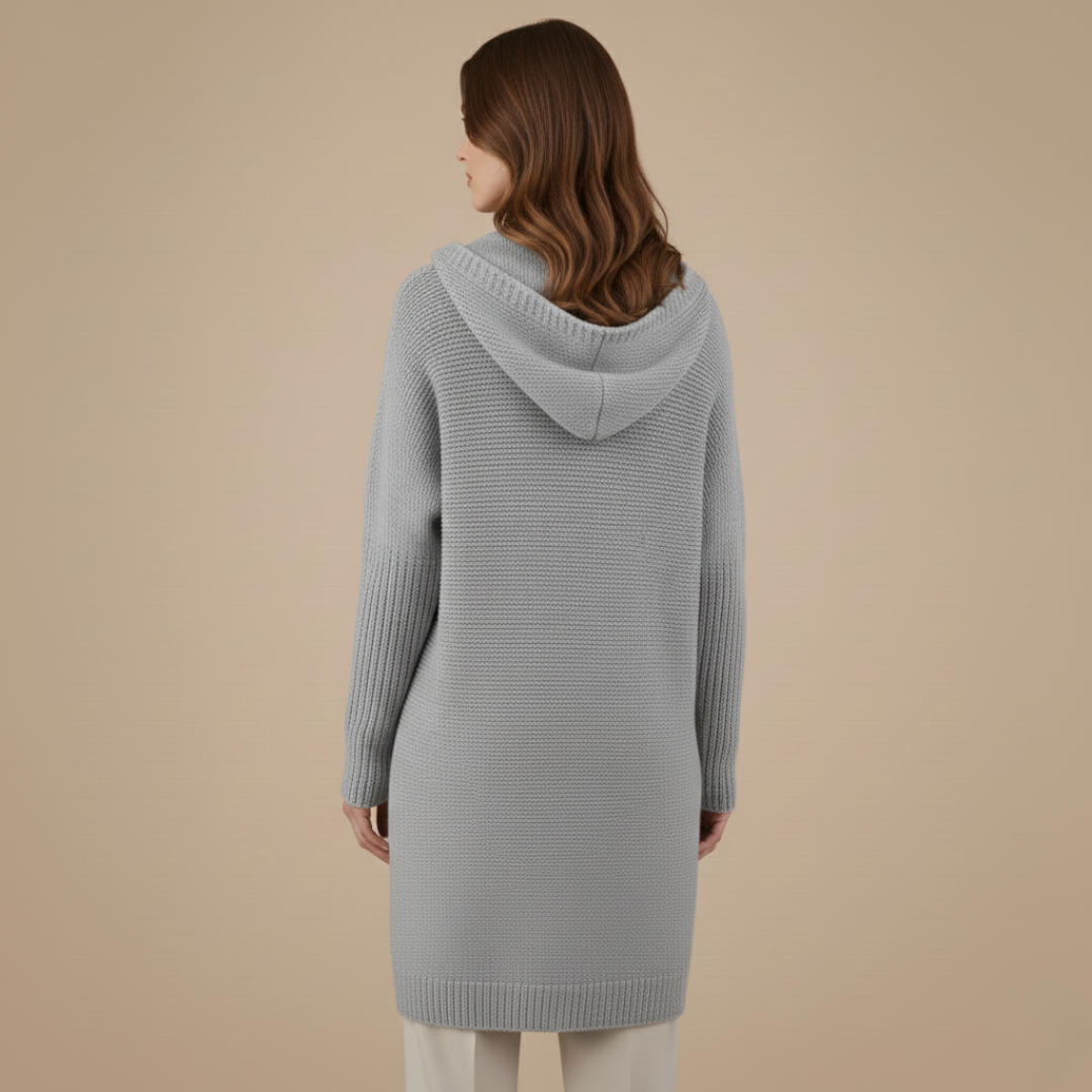 Women’s Knitted Cardigan with Hood