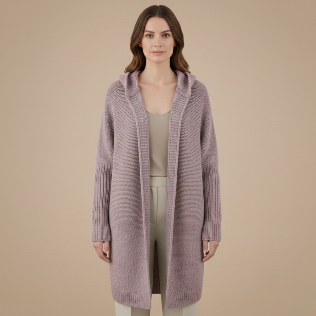 Women’s Knitted Cardigan with Hood