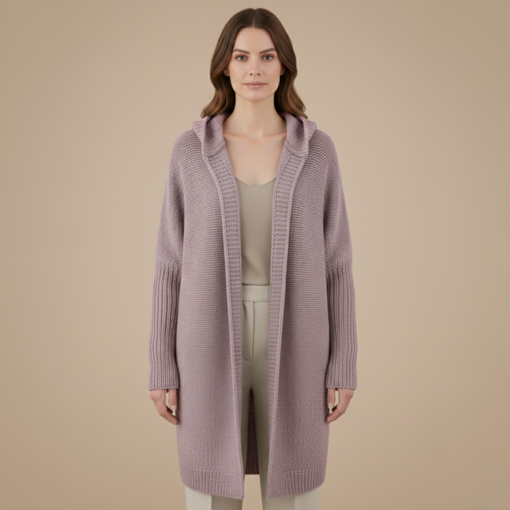 Women’s Knitted Cardigan with Hood