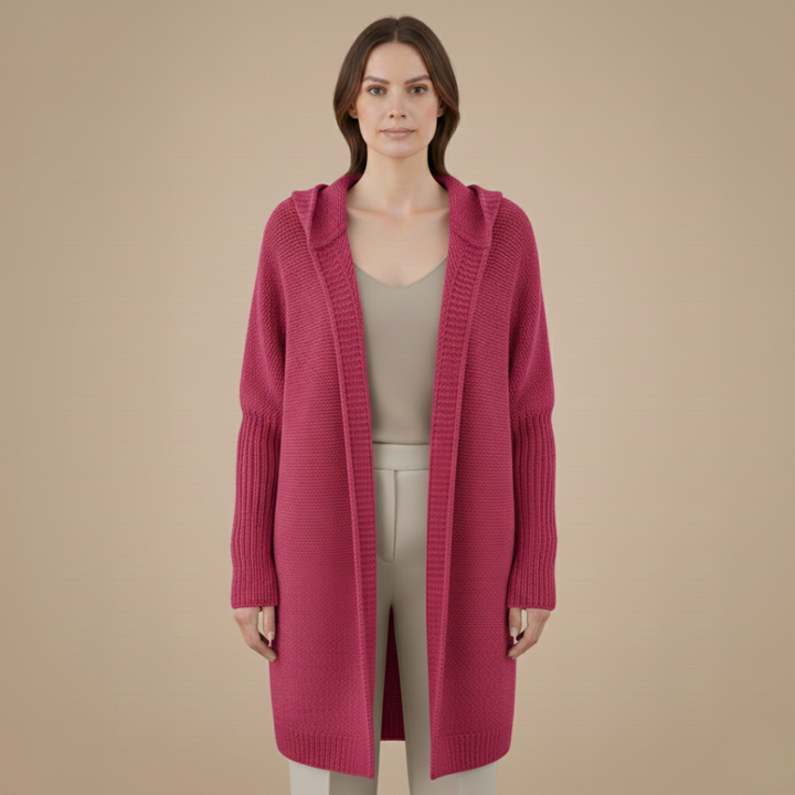 Women’s Knitted Cardigan with Hood