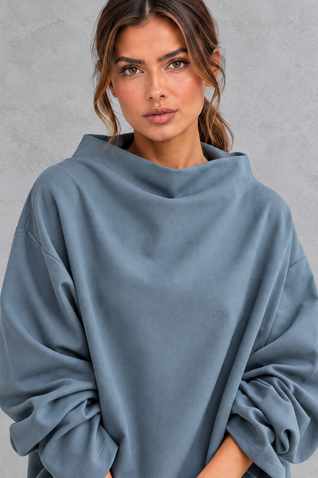 Women’s Loose Roll Neck Long Sleeve Jumper