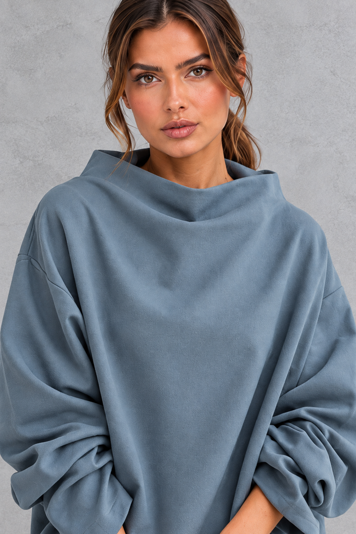 Women’s Loose Roll Neck Long Sleeve Jumper