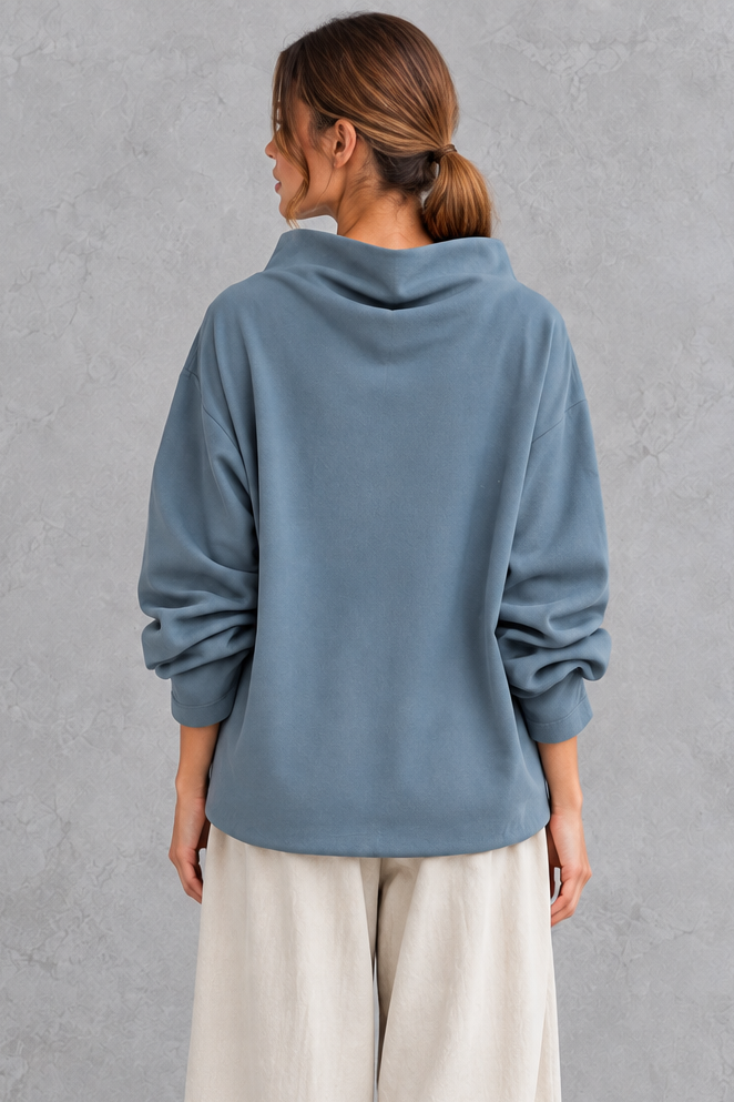 Women’s Loose Roll Neck Long Sleeve Jumper