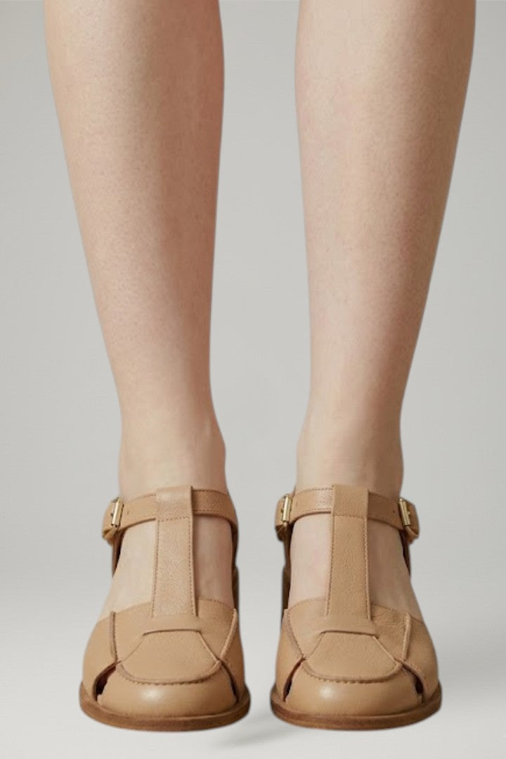 Women's Mary Jane Sandals with Adjustable Strap