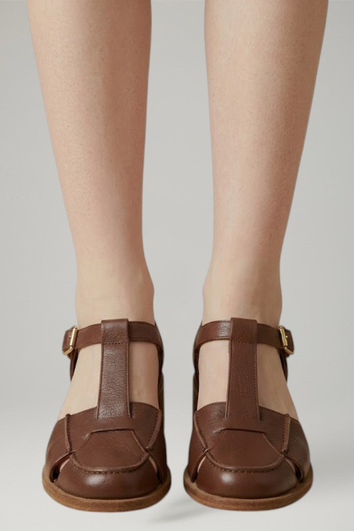 Women's Mary Jane Sandals with Adjustable Strap