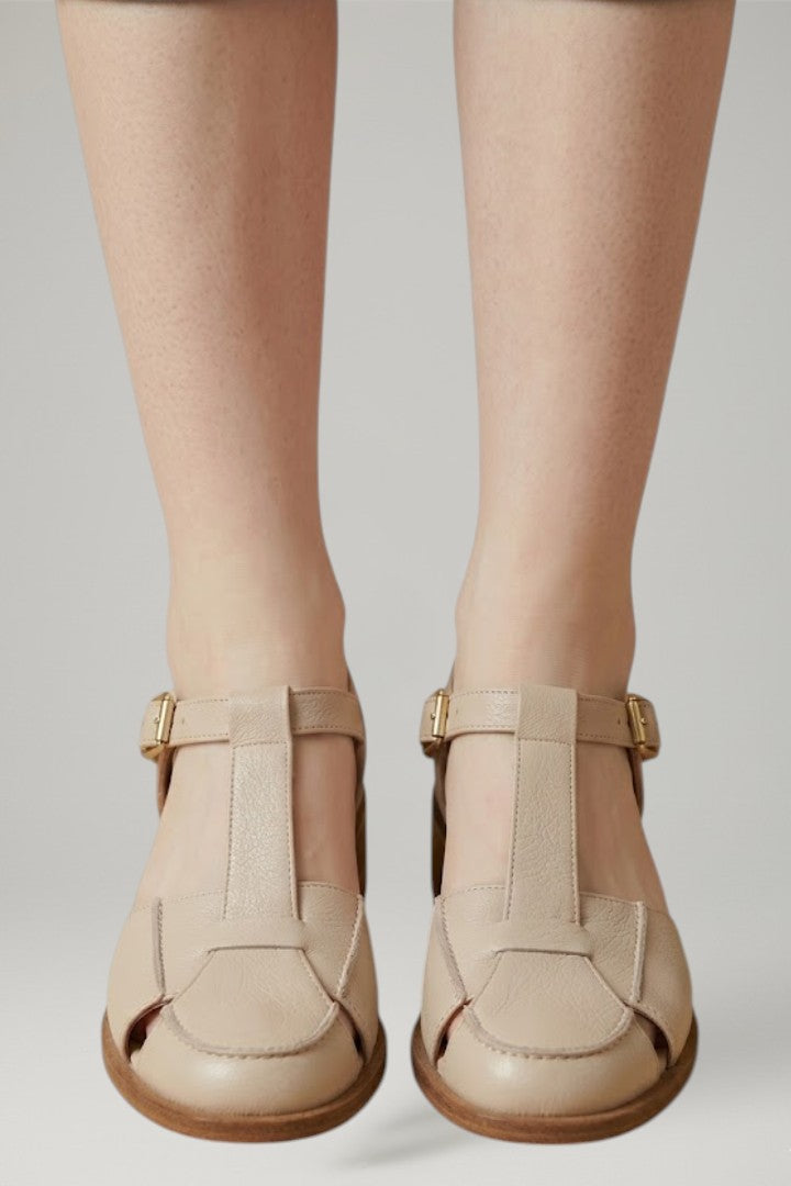 Women's Mary Jane Sandals with Adjustable Strap