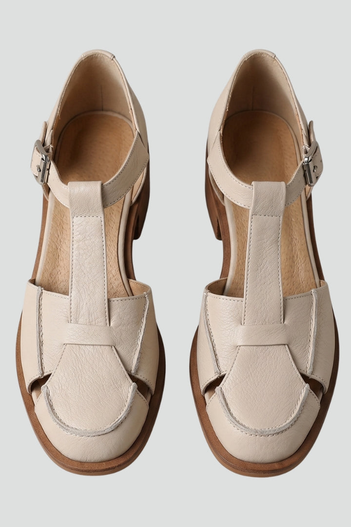 Women's Mary Jane Sandals with Adjustable Strap