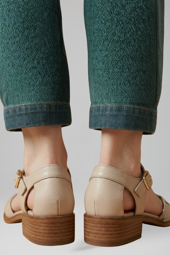 Women's Mary Jane Sandals with Adjustable Strap