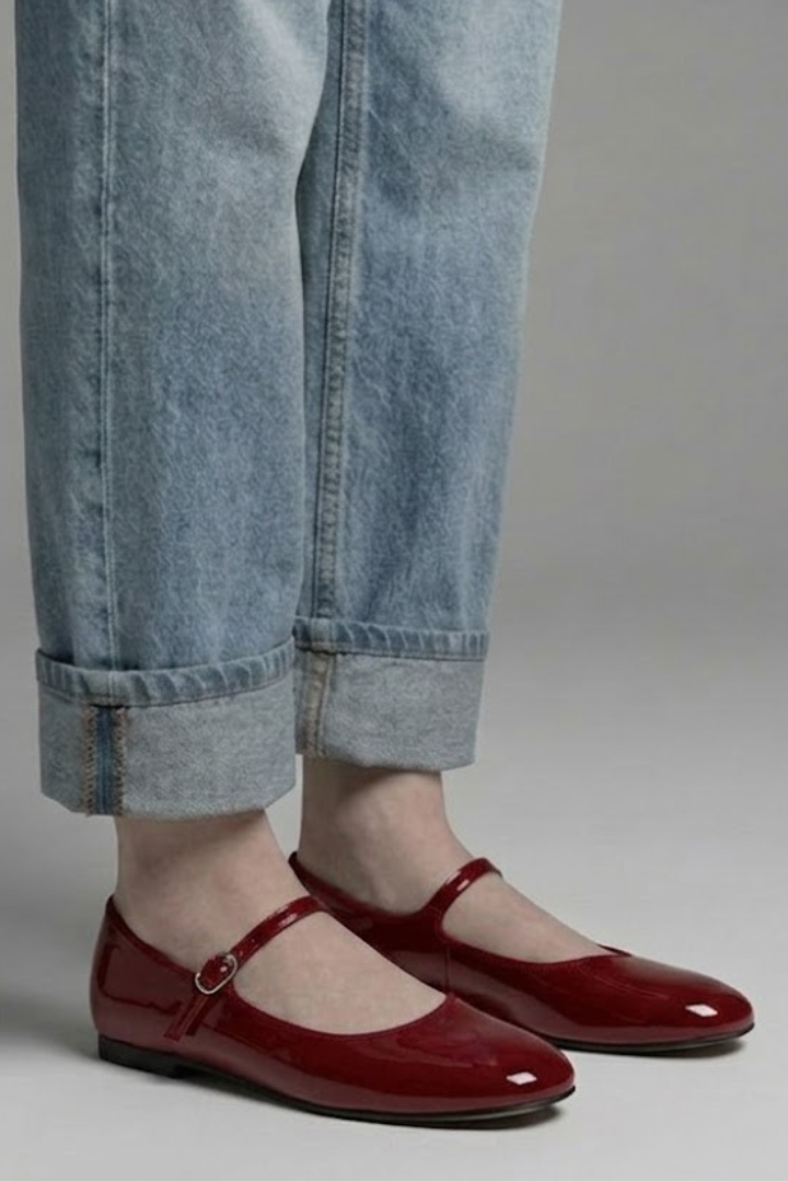 Women's Mary Jane Shoes with Buckle Strap for Everyday Wear