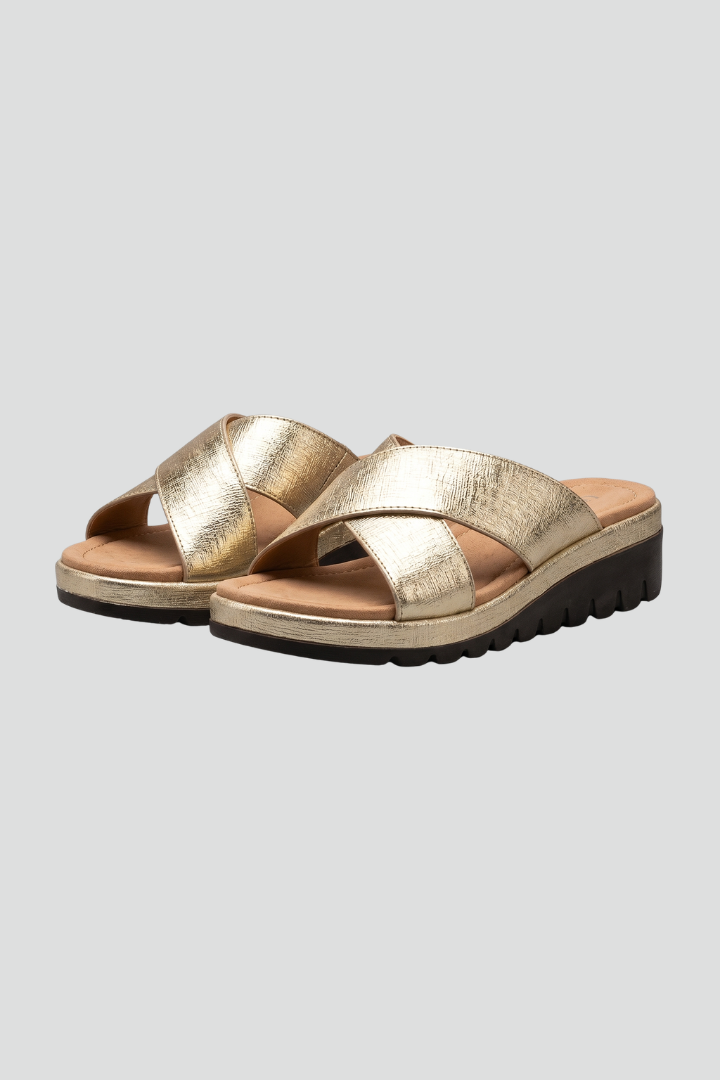 Women's Orthopaedic Adjustable Sandals with Crisscross Straps for All-Day Comfort