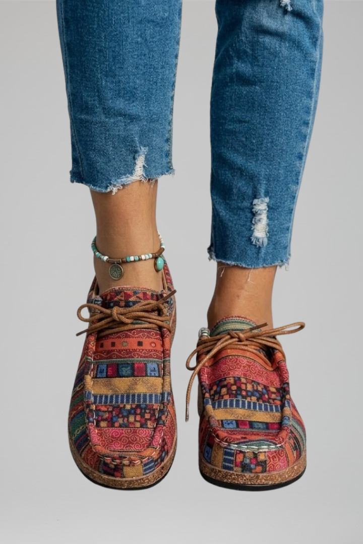 Women's Orthopaedic Lace-Up Shoes with Cushioned Footbed for All-Day Comfort