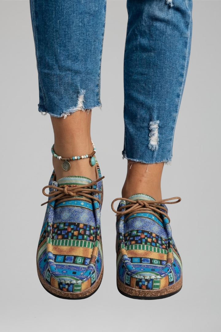 Women's Orthopaedic Lace-Up Shoes with Cushioned Footbed for All-Day Comfort