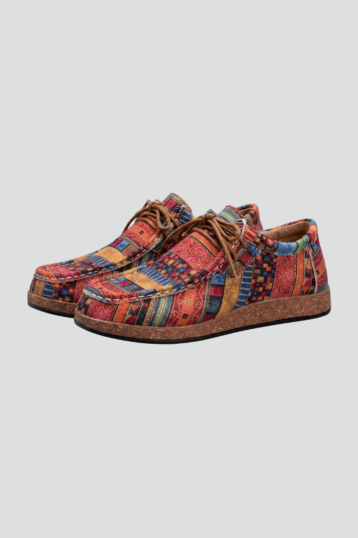 Women's Orthopaedic Lace-Up Shoes with Cushioned Footbed for All-Day Comfort