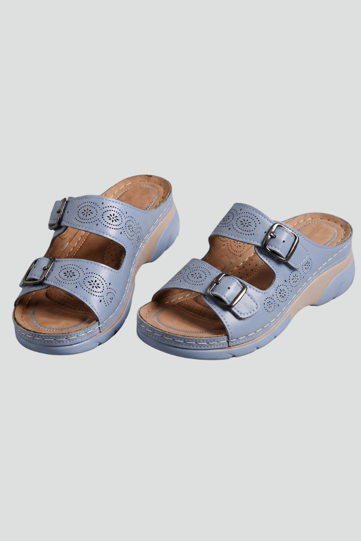 Women's Orthopaedic Leather Sandals with Adjustable Strap