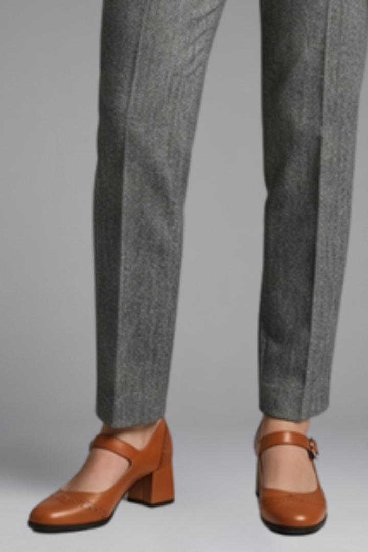 Women's Orthopaedic Mary Jane Shoes with Block Heel for All Season Wear