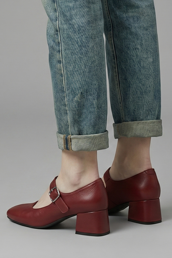 Women's Orthopaedic Mary Jane Shoes with Block Heel for Everyday Wear