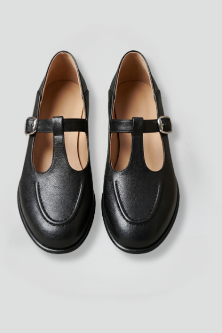 Women's Orthopaedic Mary Jane Shoes with T Strap Upper for Everyday Wear