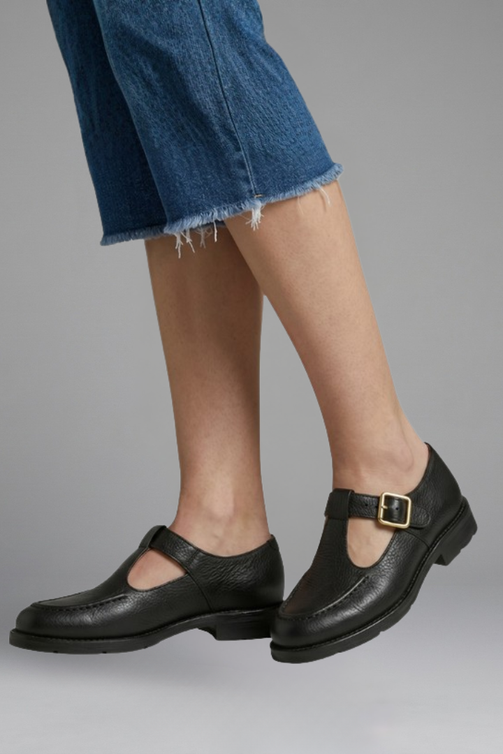 Women's Orthopaedic Mary Jane Shoes with T Strap Upper for Everyday Wear