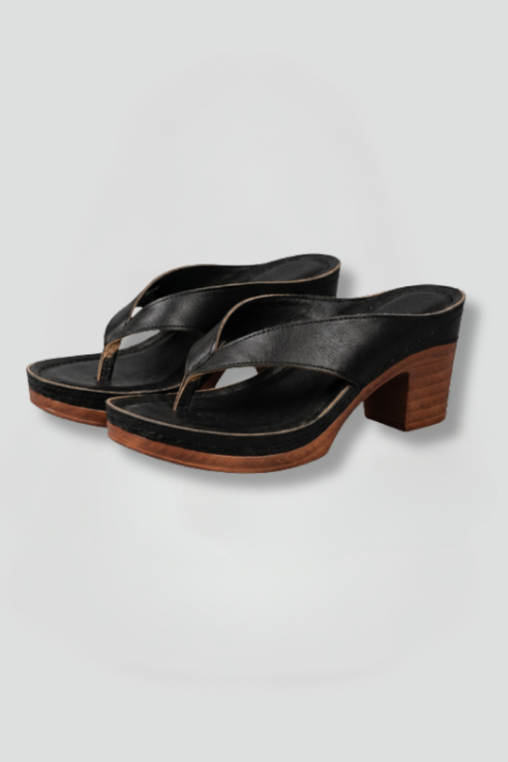 Women's Orthopaedic Sandals with Block Heel for Summer