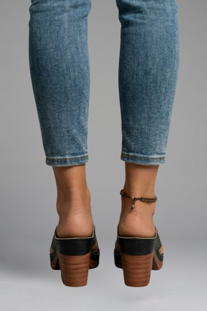 Women's Orthopaedic Sandals with Block Heel for Summer