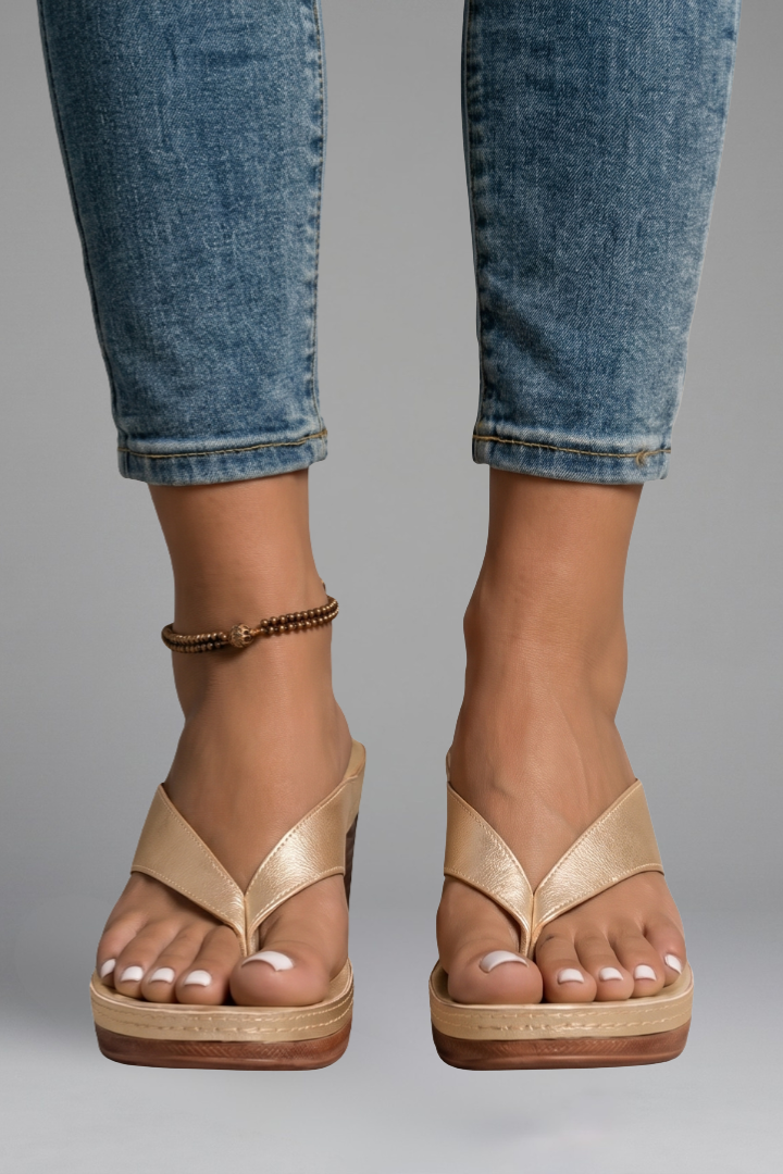Women's Orthopaedic Sandals with Block Heel for Summer