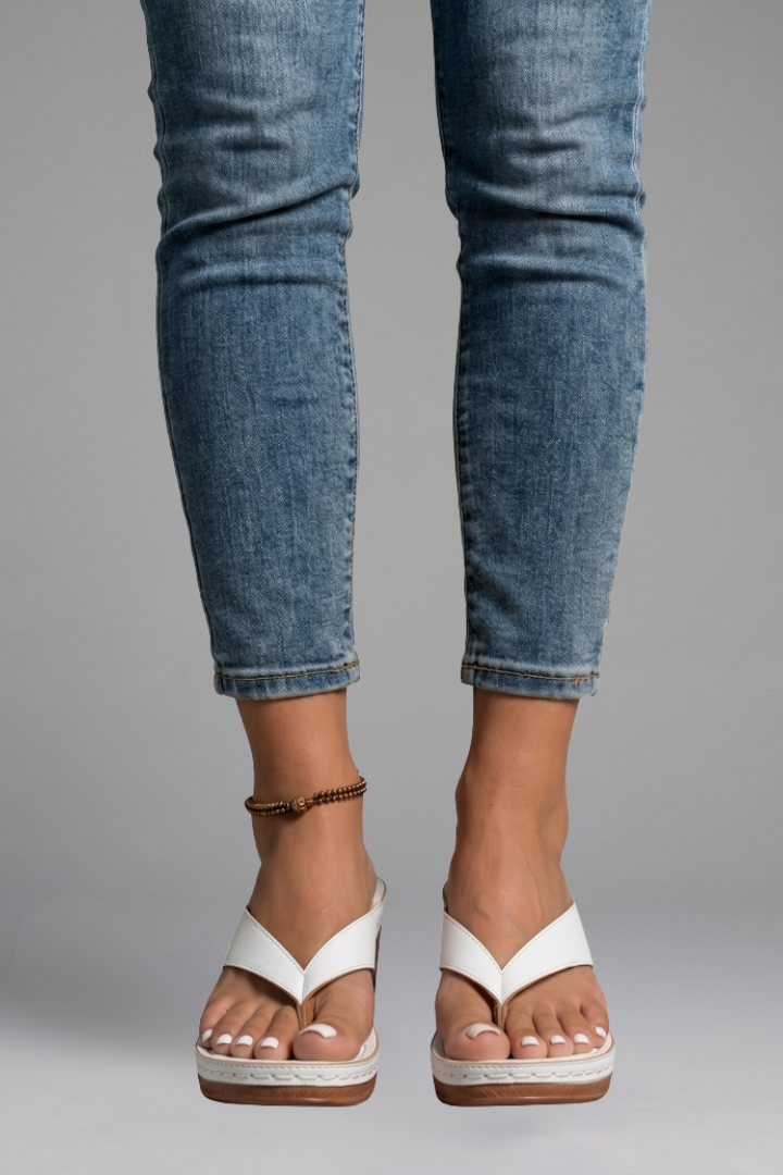 Women's Orthopaedic Sandals with Block Heel for Summer
