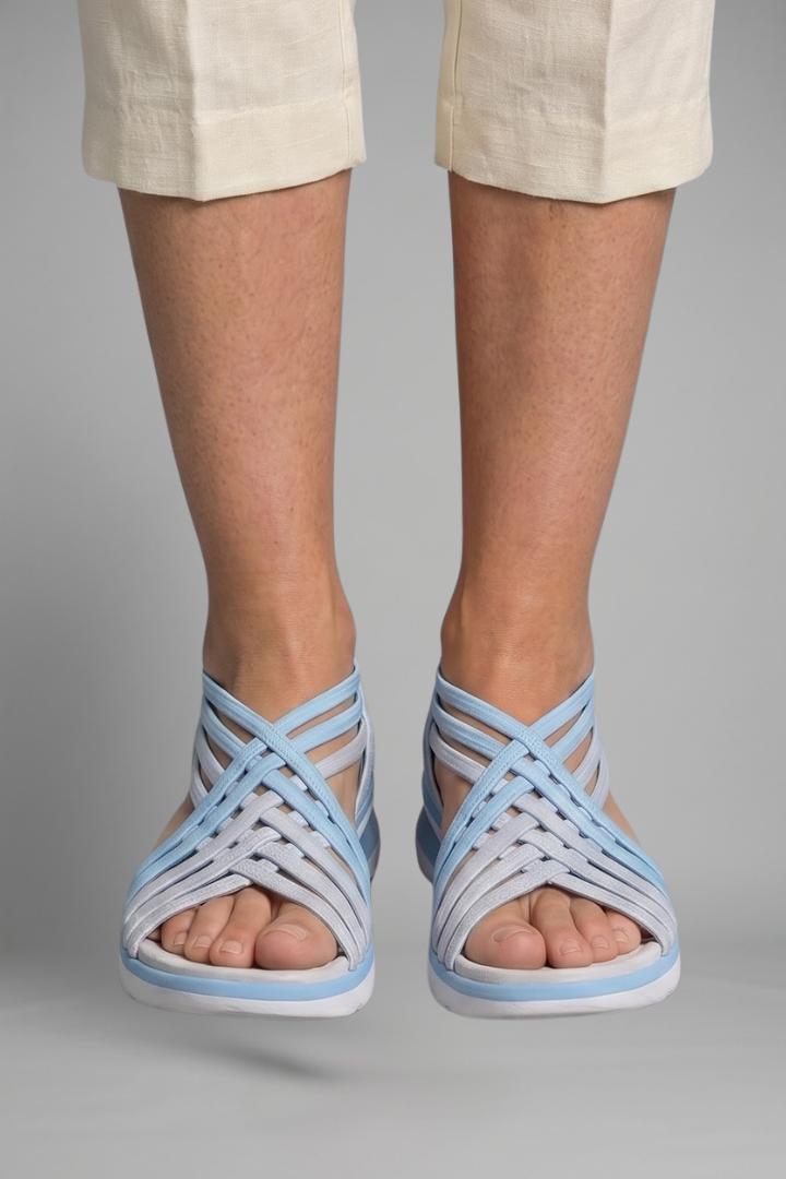 Women's Orthopaedic Sandals with Crisscross Strap Design for Summer