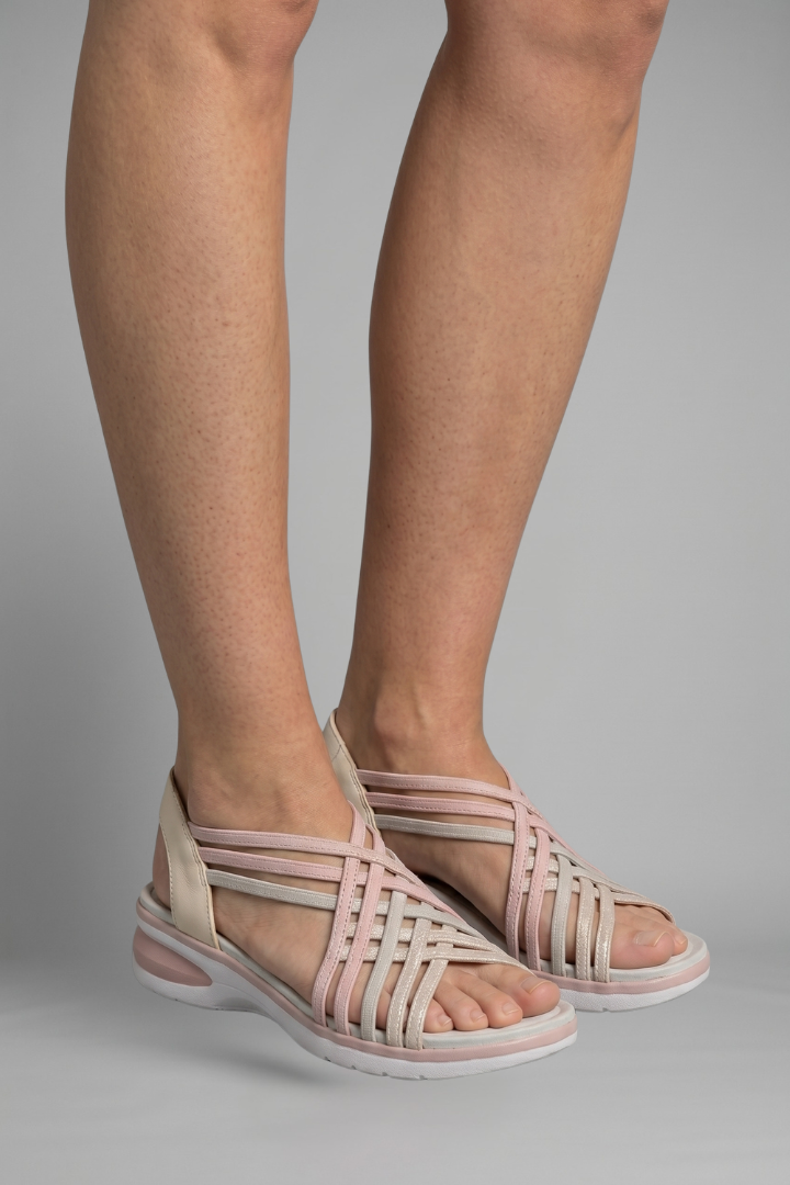 Women's Orthopaedic Sandals with Crisscross Strap Design for Summer