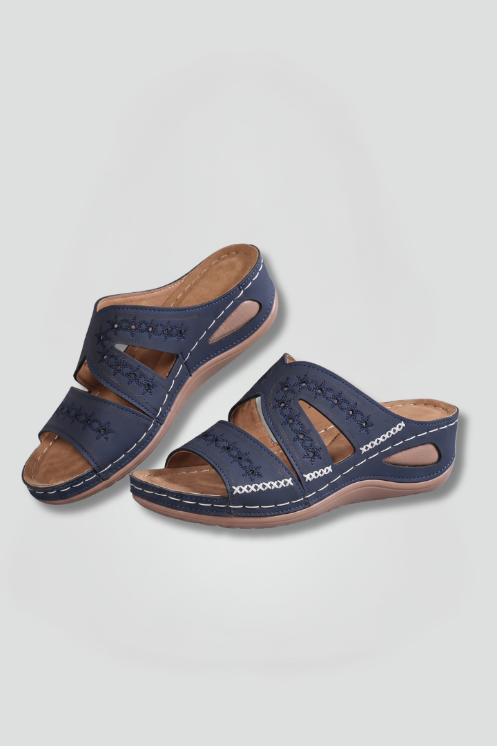 Women's Orthopaedic Sandals with Cutout Upper Straps for Everyday Wear