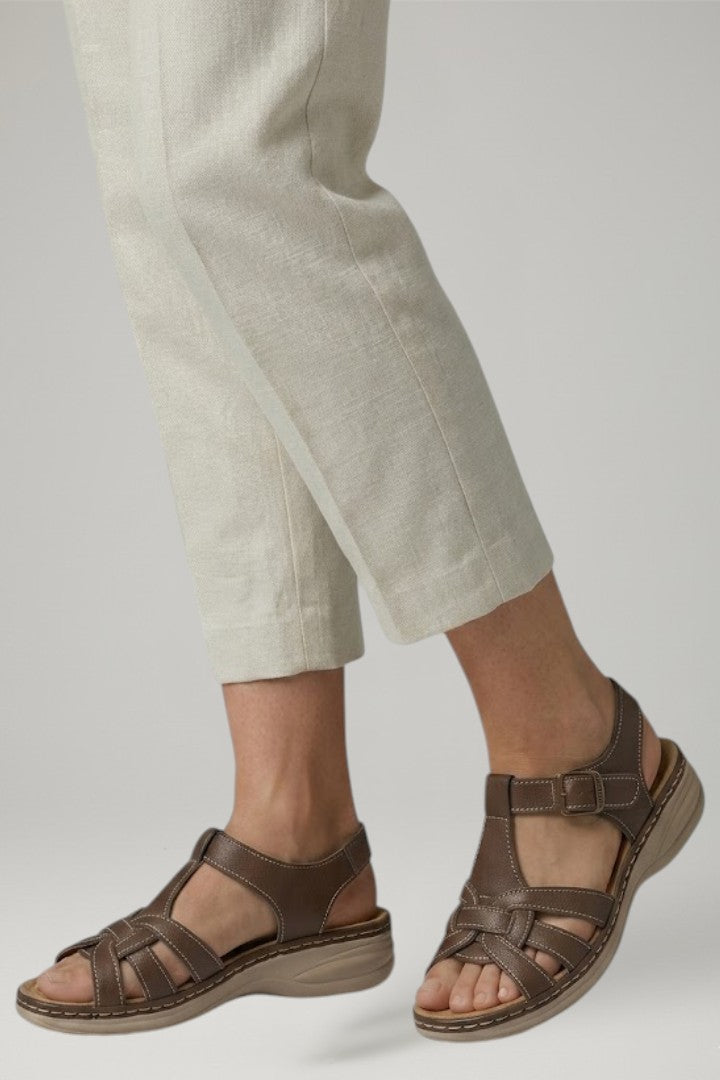 Women's Orthopaedic Sandals with Leather Upper