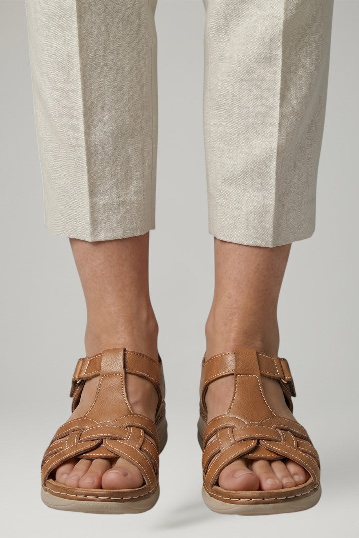 Women's Orthopaedic Sandals with Leather Upper