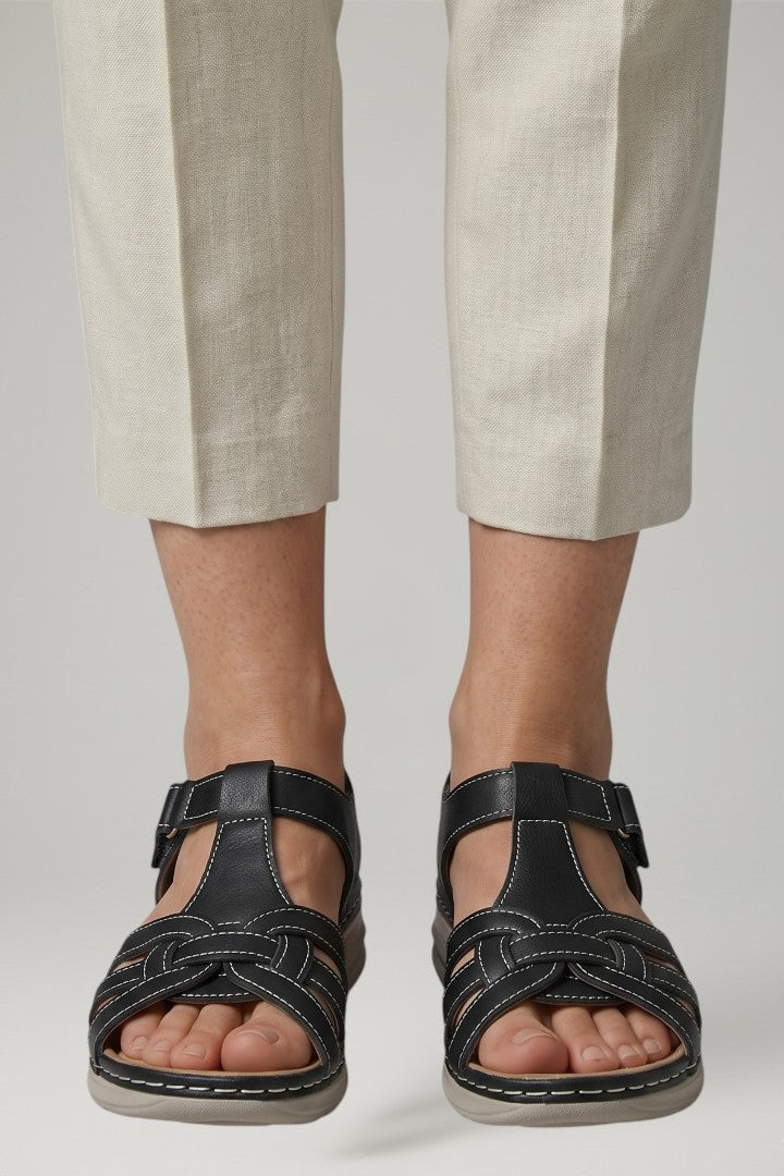 Women's Orthopaedic Sandals with Leather Upper
