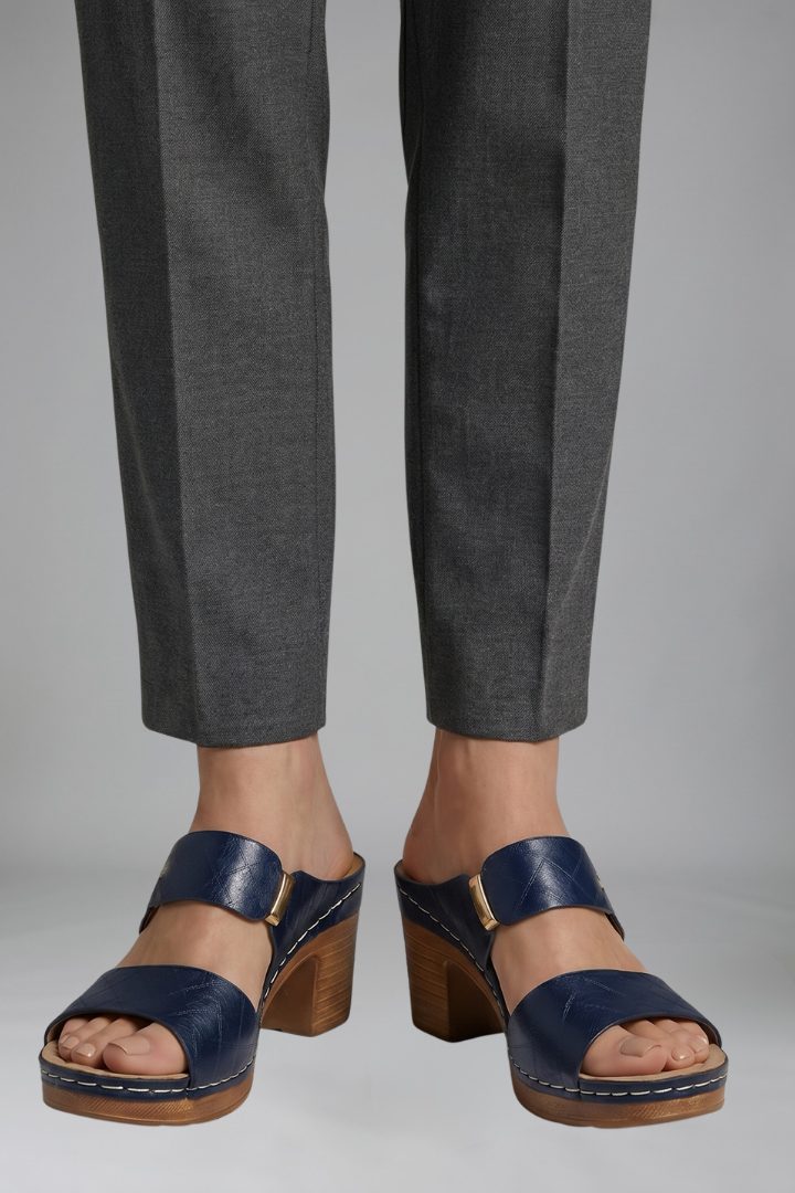 Women's Orthopaedic Sandals with Mid Block Heel for Everyday Wear