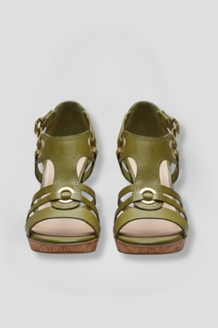 Women's Orthopaedic Sandals with Mid Heel Shape for Summer