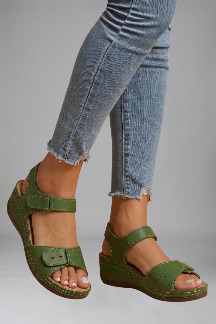 Women's Orthopaedic Sandals with Wedge Heel for Summer