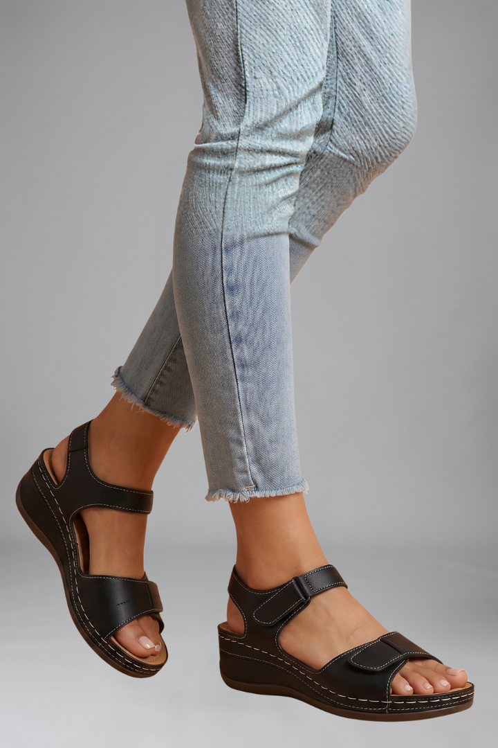 Women's Orthopaedic Sandals with Wedge Heel for Summer