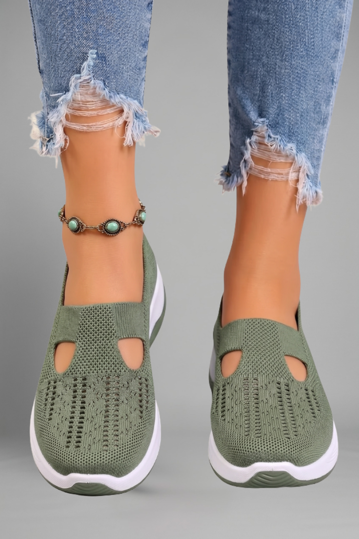 Women's Orthopaedic Shoes with Knitted Upper for Everyday Wear