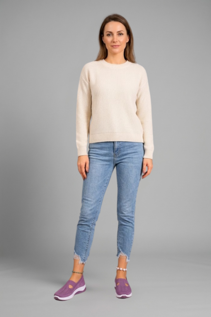 Women's Orthopaedic Shoes with Knitted Upper for Everyday Wear