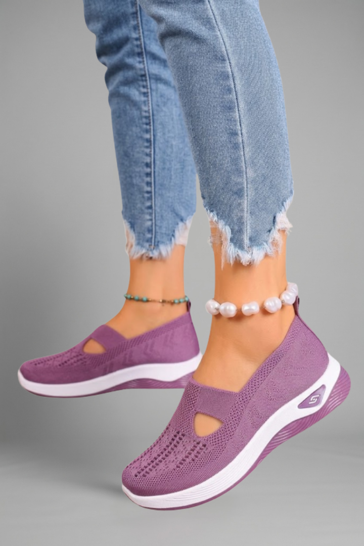 Women's Orthopaedic Shoes with Knitted Upper for Everyday Wear