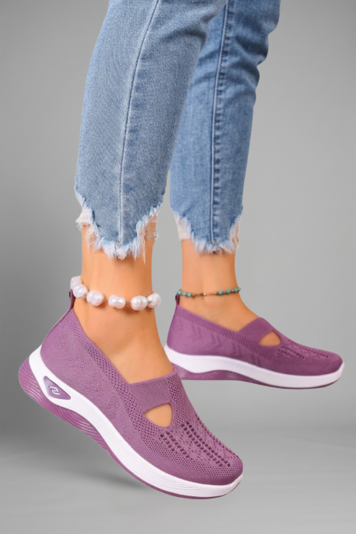 Women's Orthopaedic Shoes with Knitted Upper for Everyday Wear