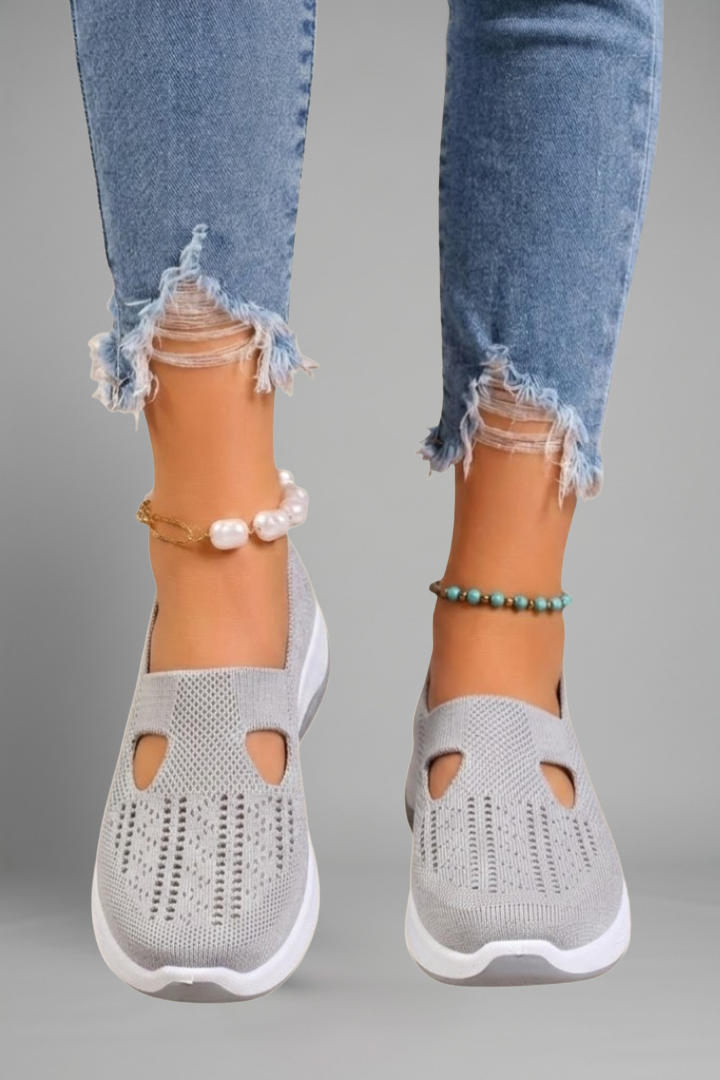 Women's Orthopaedic Shoes with Knitted Upper for Everyday Wear
