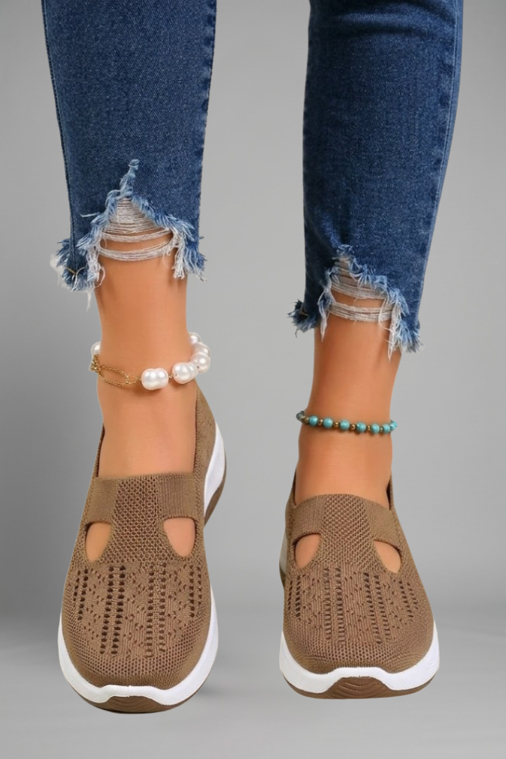 Women's Orthopaedic Shoes with Knitted Upper for Everyday Wear