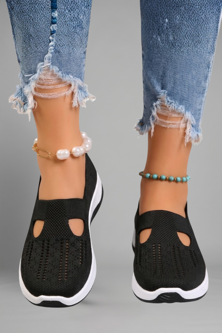 Women's Orthopaedic Shoes with Knitted Upper for Everyday Wear