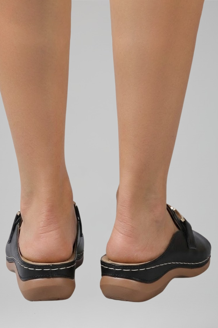 Women's Orthopaedic Wedge Slide Sandals with Cushioned Footbed for Summer