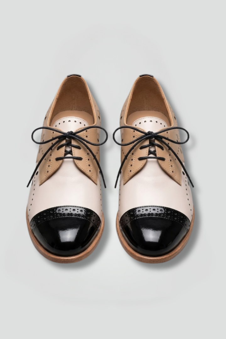 Women's Oxford Shoes with Low Hee for Office Wear